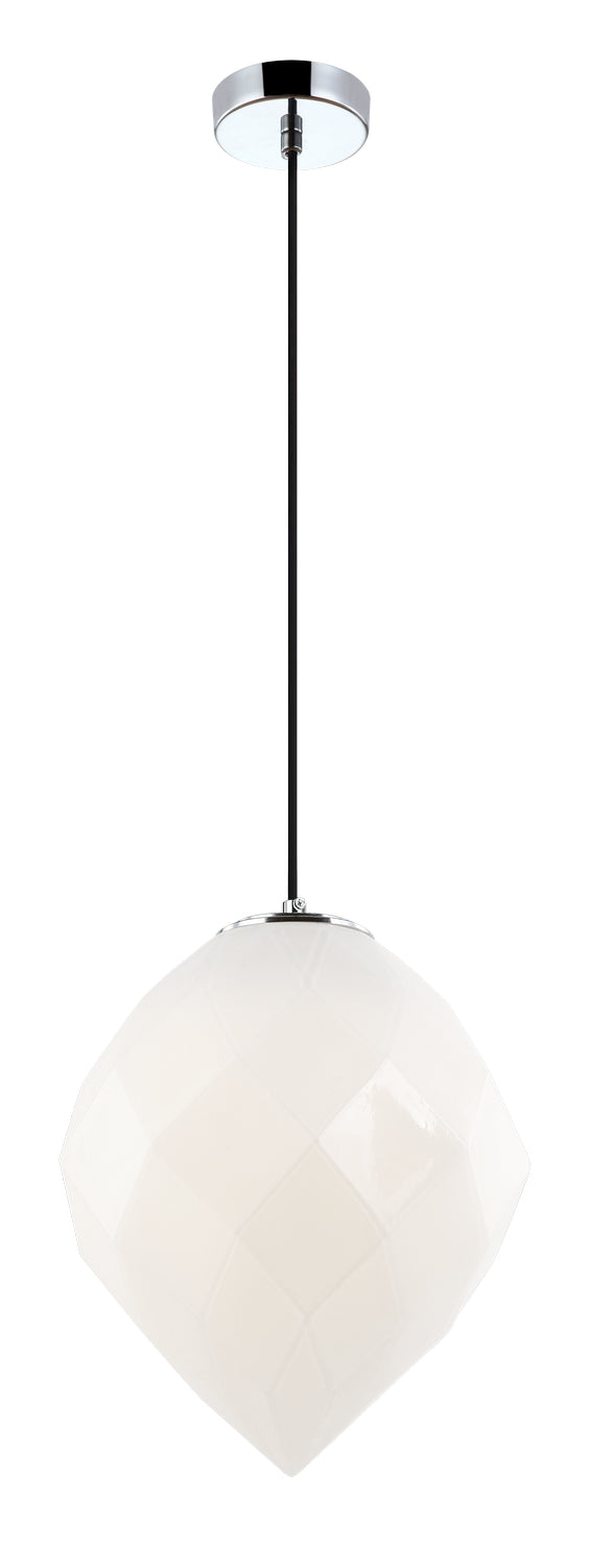 Gemma One Light Pendant in White - available from The Lighting Shoppe, trusted by Canadian homeowners