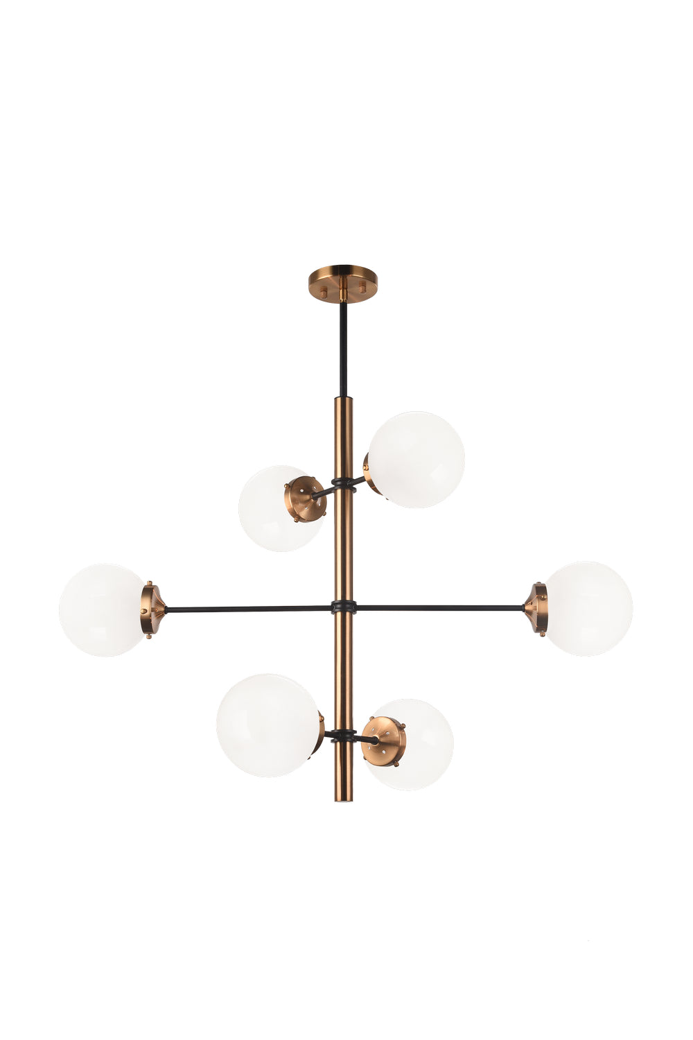 Enchant Six Light Chandelier in Aged Gold Brass - available from The Lighting Shoppe, trusted by Canadian homeowners