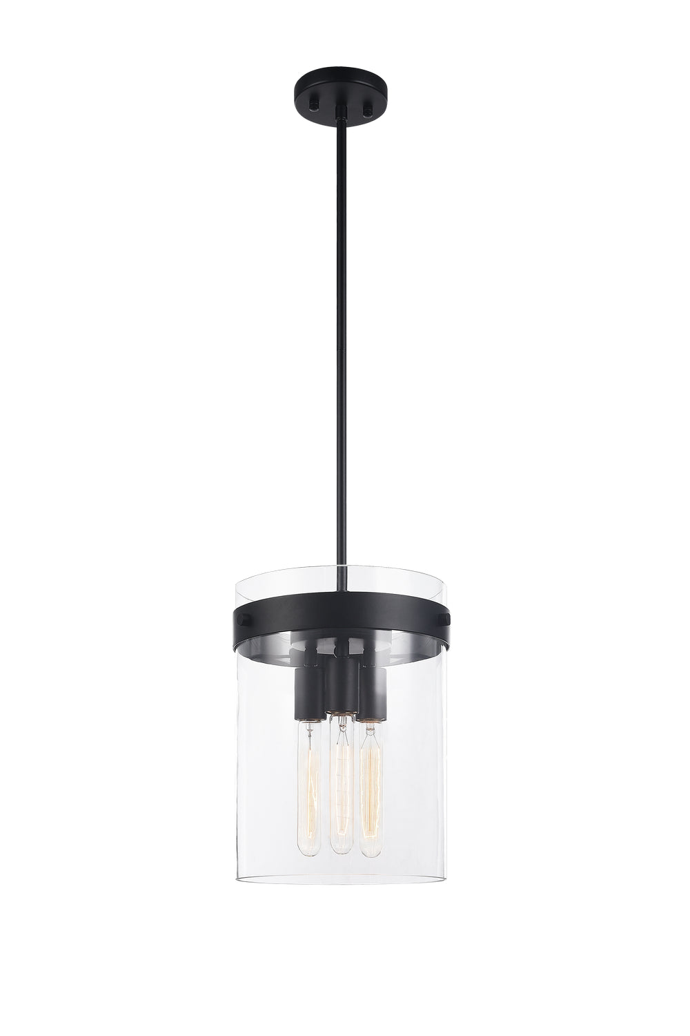Zale Three Light Pendant in Black - available from The Lighting Shoppe, trusted by Canadian homeowners