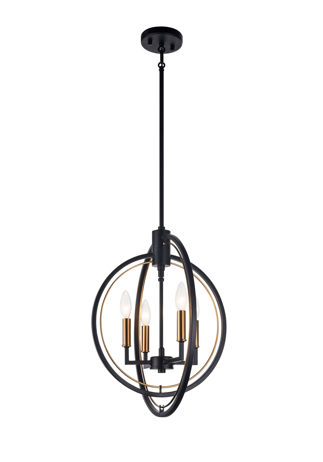 Odyssey Four Light Pendant in Black - available from The Lighting Shoppe, trusted by Canadian homeowners