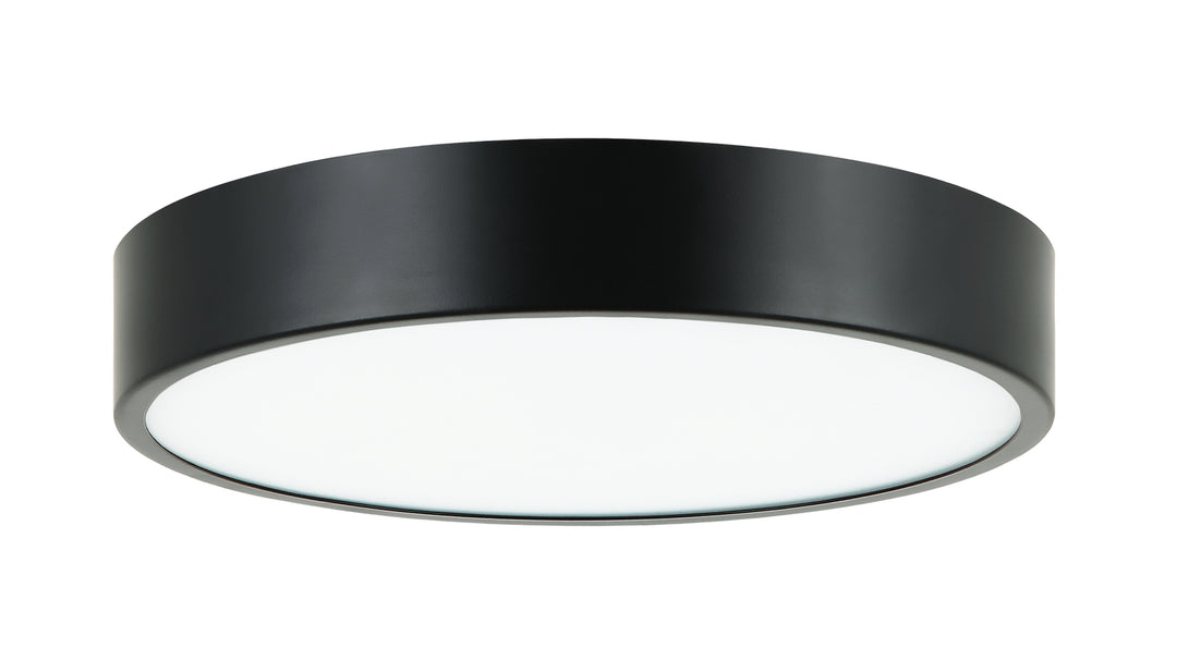 Plato LED Flush Mount in Black - available from The Lighting Shoppe, trusted by Canadian homeowners