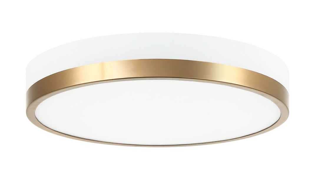 Matteo Canada - M15301WHAG - LED Flush Mount - Tone - White & Aged Gold Brass
