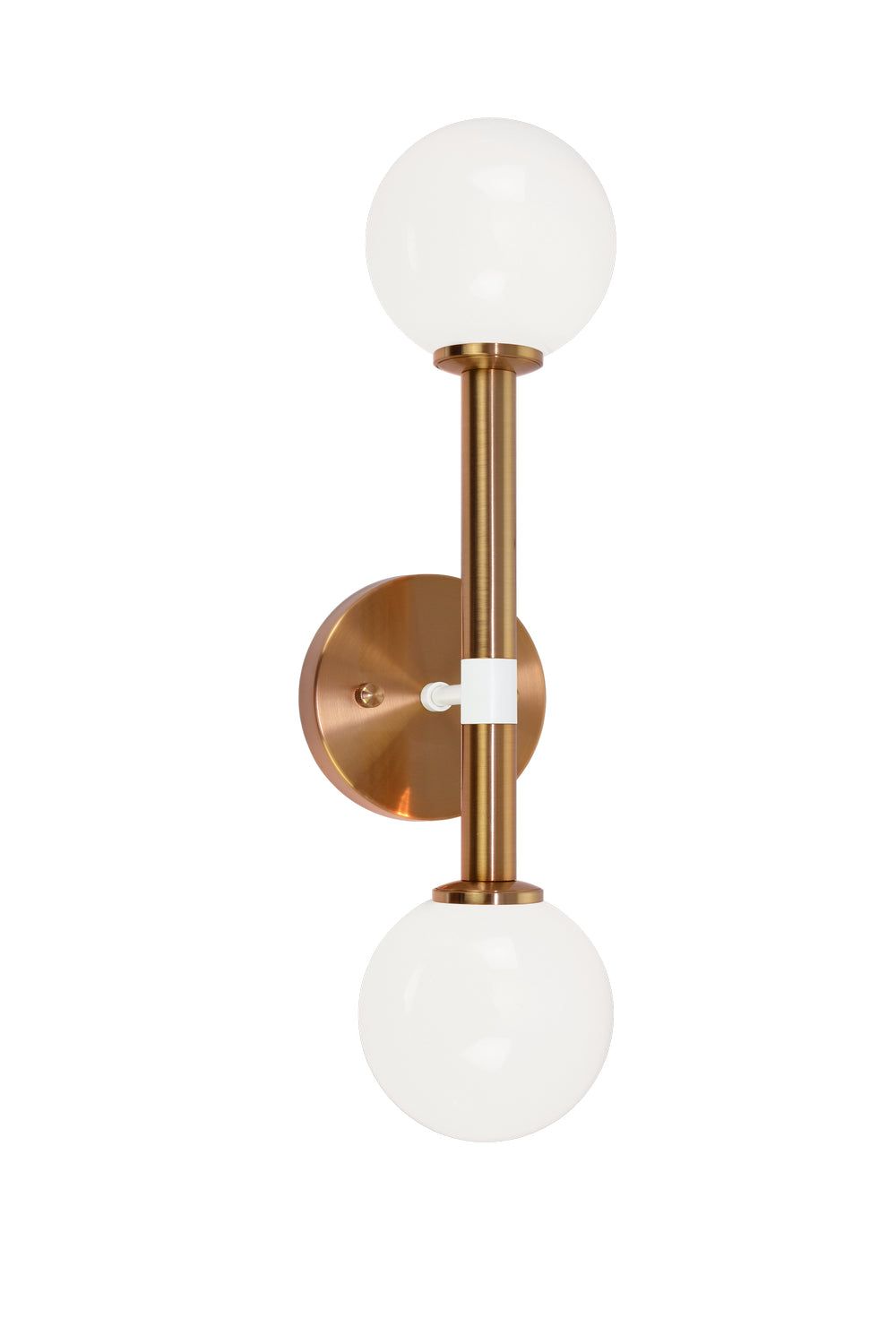 Stellar Two Light Wall Sconce in Aged Gold Brass - available from The Lighting Shoppe, trusted by Canadian homeowners