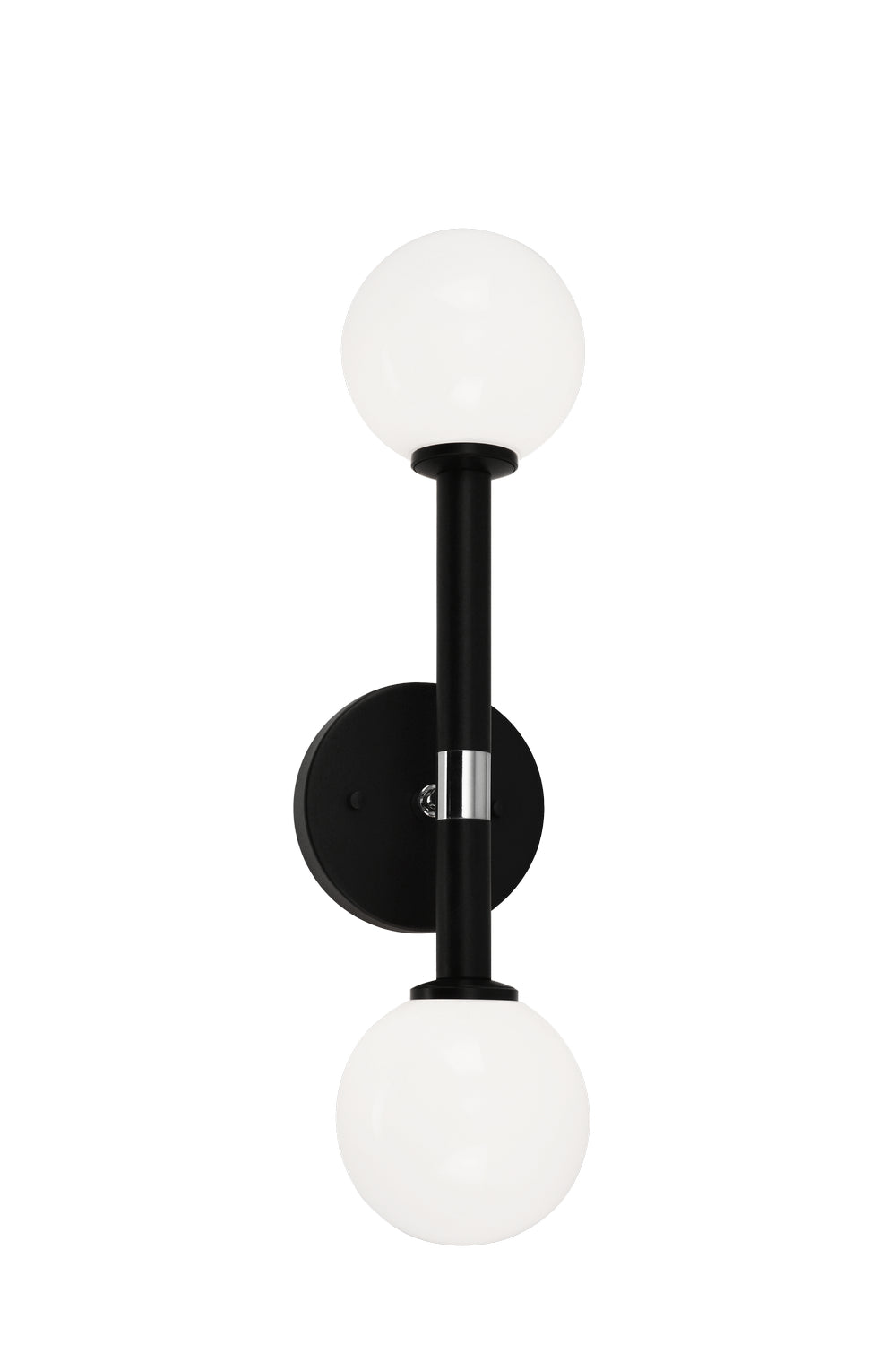 Stellar Two Light Wall Sconce in Black - available from The Lighting Shoppe, trusted by Canadian homeowners