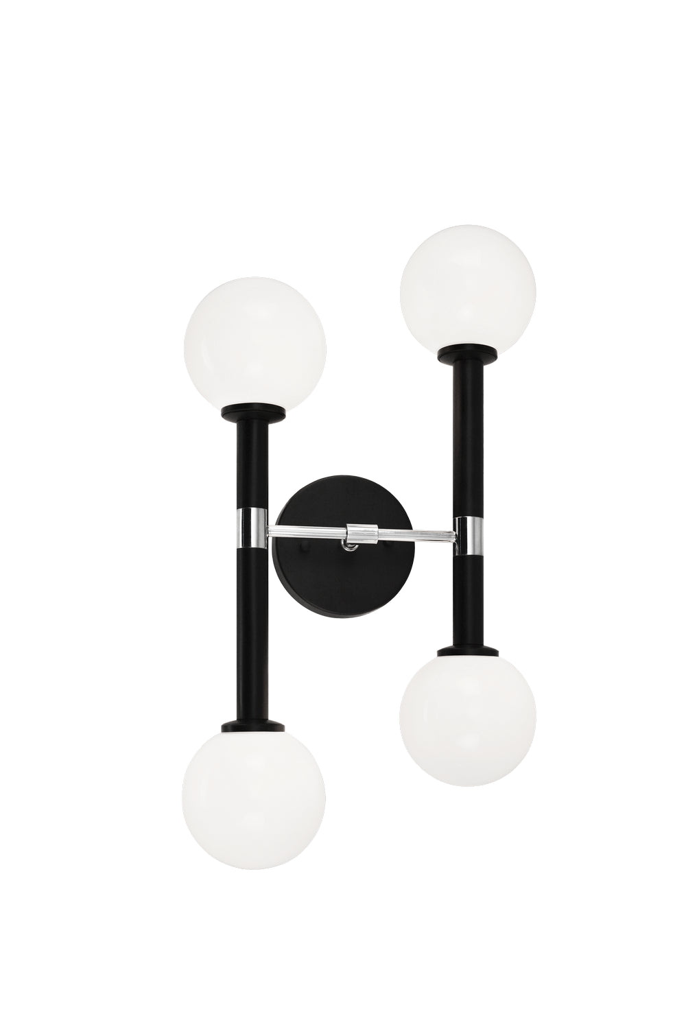 Stellar Four Light Wall Sconce in Black - available from The Lighting Shoppe, trusted by Canadian homeowners