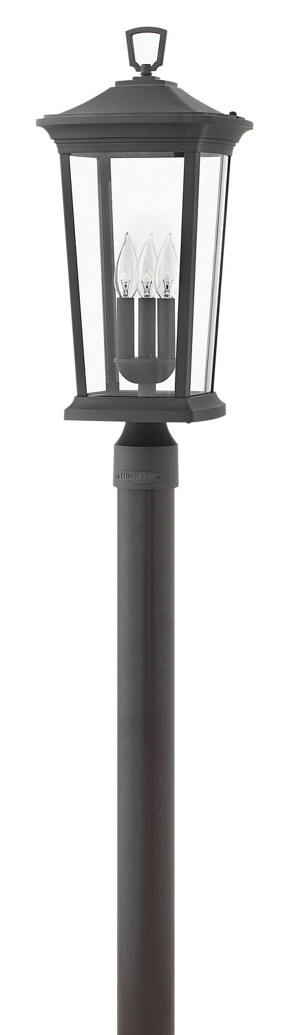 Bromley LED Post Top or Pier Mount Lantern in Museum Black - available from The Lighting Shoppe, trusted by Canadian homeowners