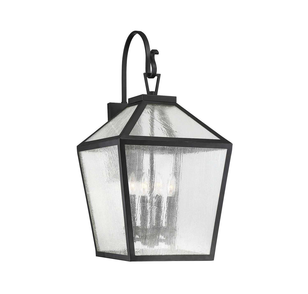 Savoy House - 5-102-BK - Four Light Outdoor Wall Lantern - Woodstock - Black