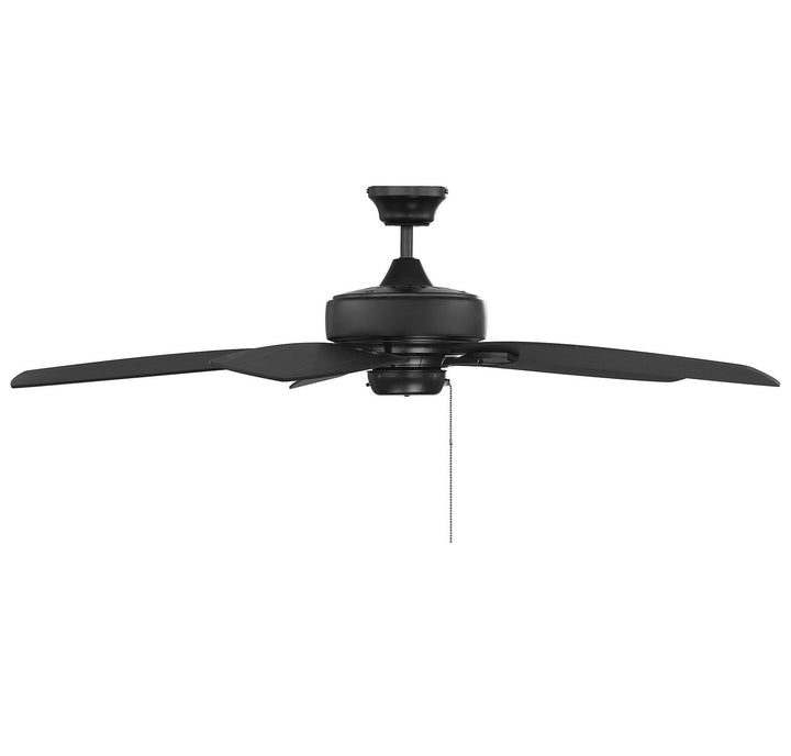 Meridian - M2016MBK - 52" Ceiling Fan - Wind Star - Matte Black