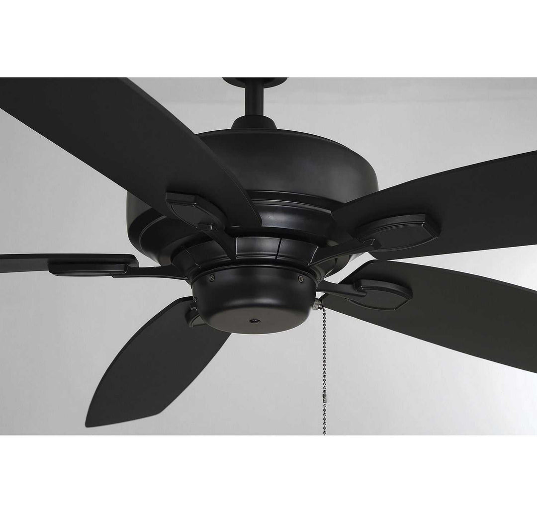 Meridian - M2016MBK - 52" Ceiling Fan - Wind Star - Matte Black