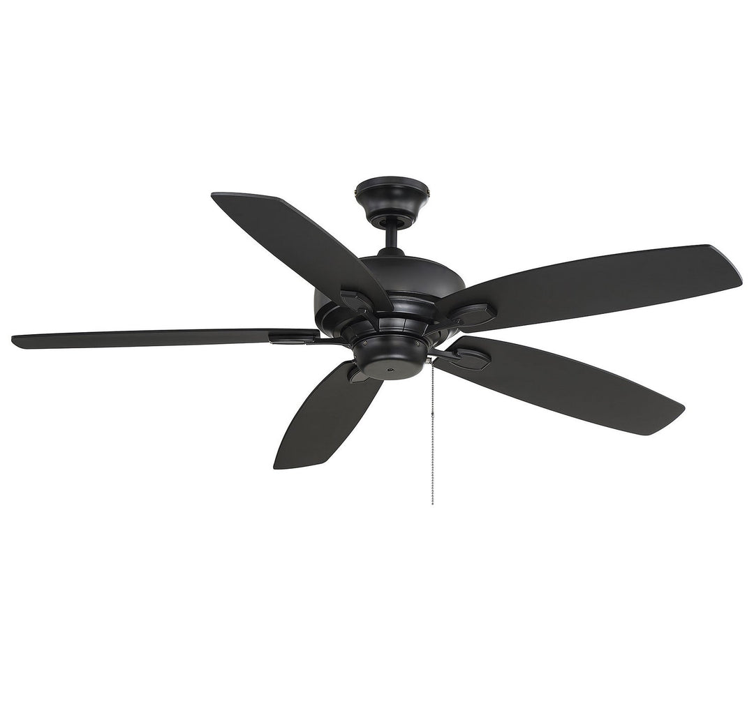 Meridian - M2016MBK - 52" Ceiling Fan - Wind Star - Matte Black