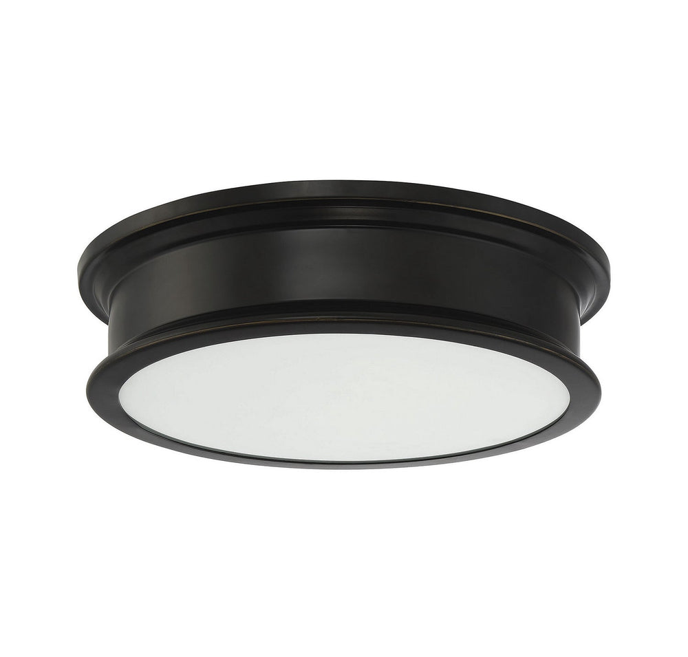 Watkins Three Light Flush Mount in Classice Bronze Savoy House
