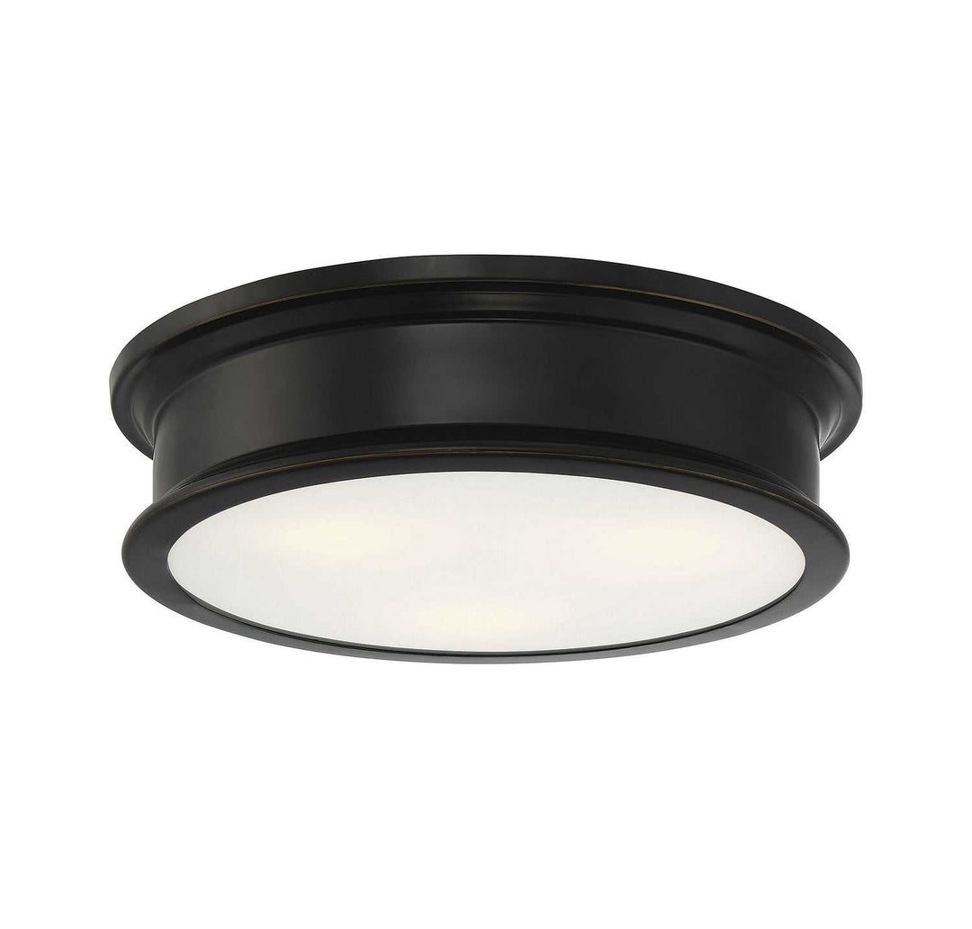 Watkins Three Light Flush Mount in Classice Bronze Savoy House