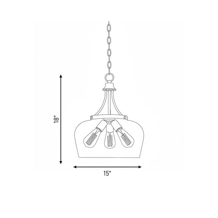 Savoy House - 7-4034-3-BK - Three Light Pendant - Octave - Black