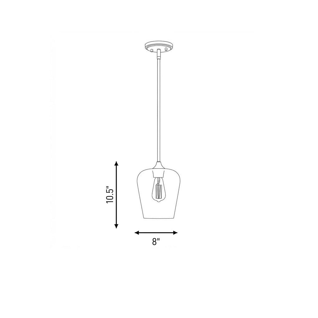 Savoy House - 7-4036-1-BK - One Light Pendant - Octave - Black