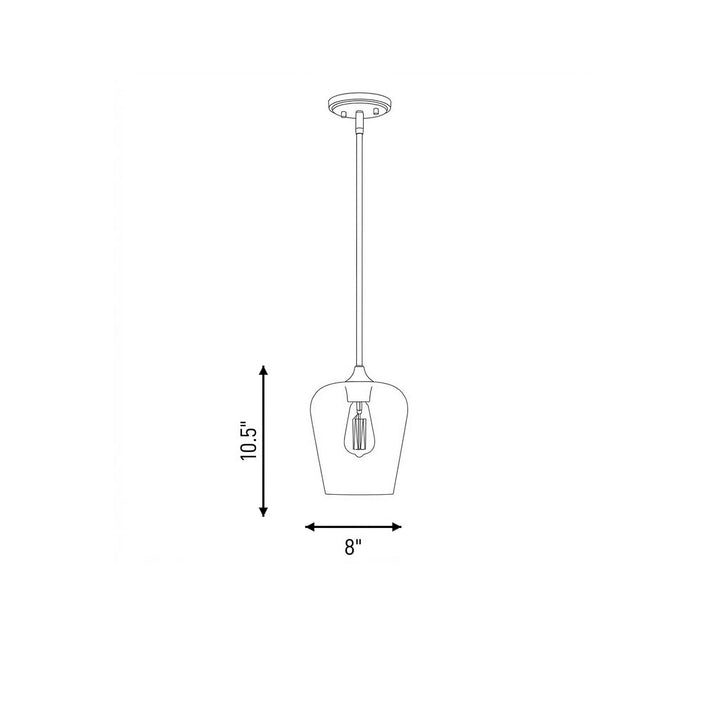 Savoy House - 7-4036-1-BK - One Light Pendant - Octave - Black