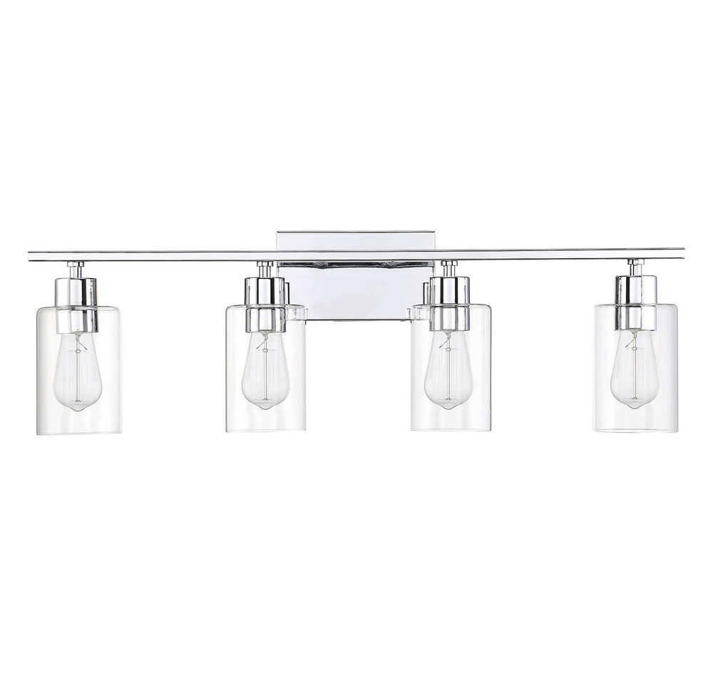 Lambert Four Light Bath Bar in Polished Chrome Savoy House