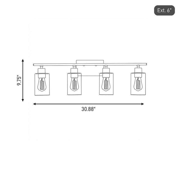 Savoy House - 8-2149-4-11 - Four Light Bath Bar - Lambert - Polished Chrome