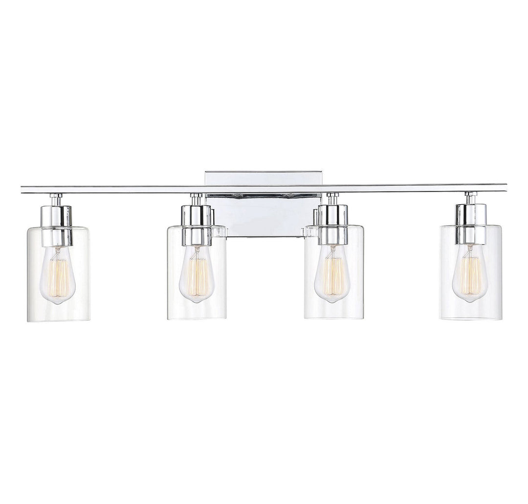 Lambert Four Light Bath Bar in Polished Chrome Savoy House