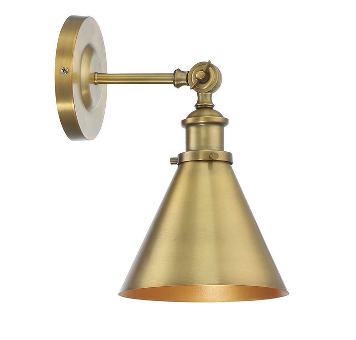 Savoy House - 9-0901-1-322 - One Light Wall Sconce - Glenn - Warm Brass