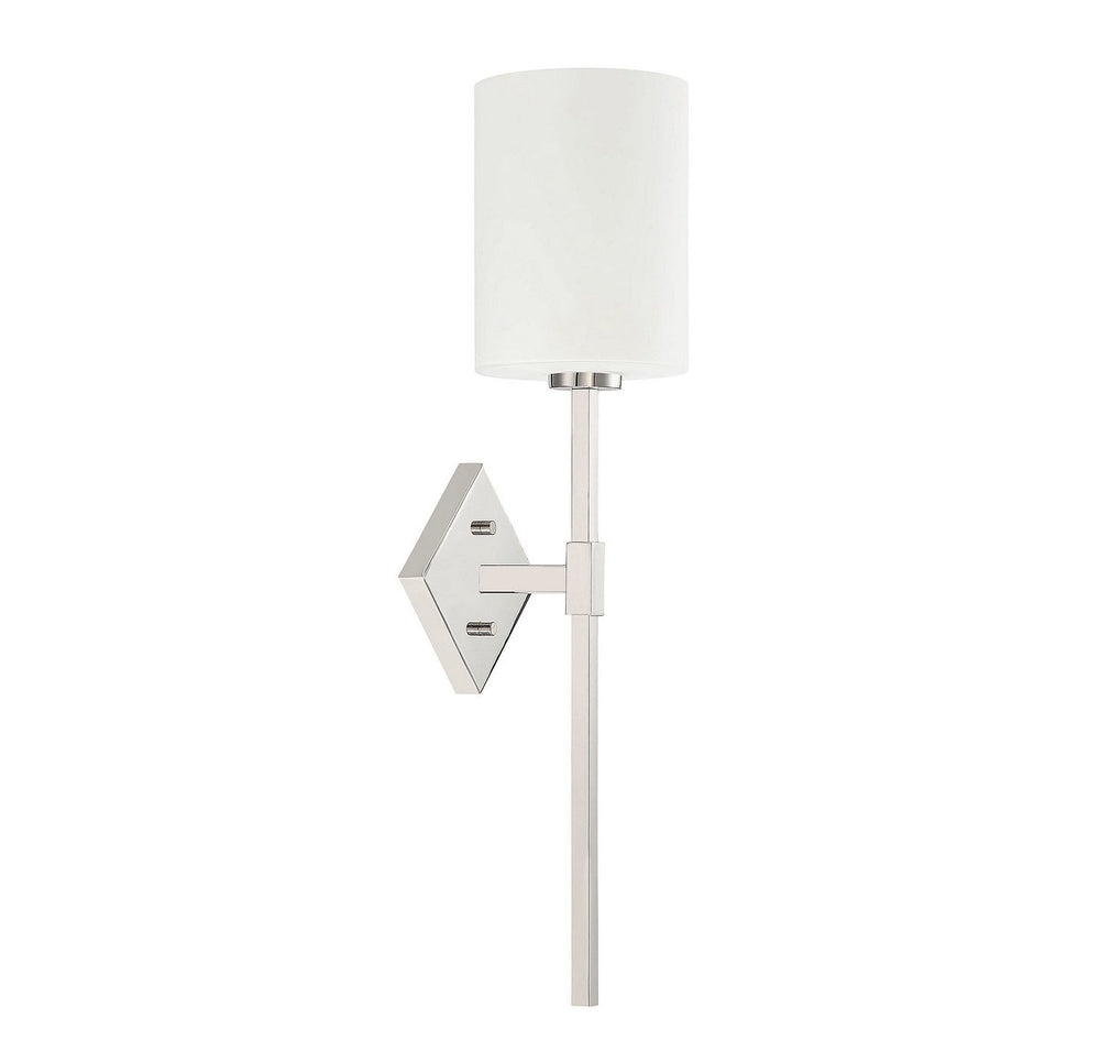 Savoy House - 9-0902-1-109 - One Light Wall Sconce - Destin - Polished Nickel