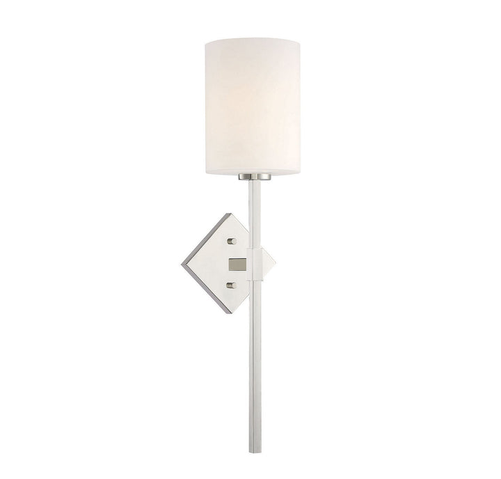 Savoy House - 9-0902-1-109 - One Light Wall Sconce - Destin - Polished Nickel