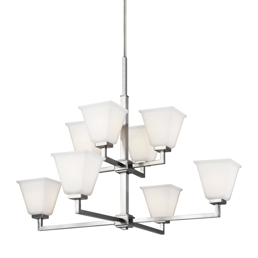 Generation Lighting Canada - 3113708-962 - Eight Light Chandelier - Ellis Harper - Brushed Nickel