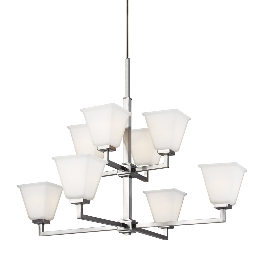 Generation Lighting Canada - 3113708-962 - Eight Light Chandelier - Ellis Harper - Brushed Nickel