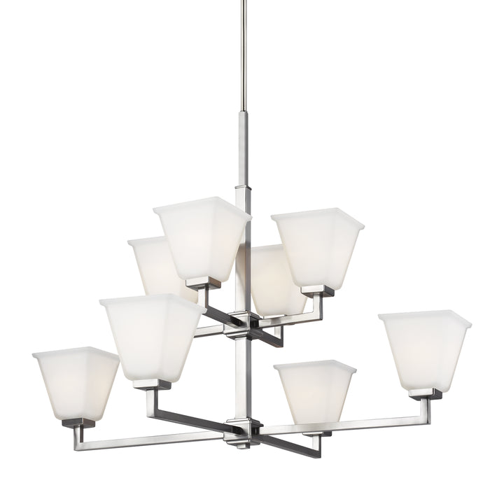 Generation Lighting Canada - 3113708-962 - Eight Light Chandelier - Ellis Harper - Brushed Nickel