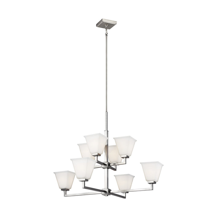 Generation Lighting Canada - 3113708-962 - Eight Light Chandelier - Ellis Harper - Brushed Nickel