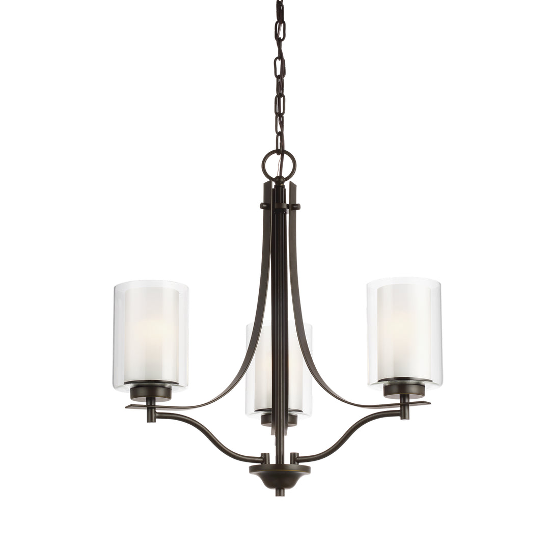 Generation Lighting Canada - 3137303-710 - Three Light Chandelier - Elmwood Park - Bronze