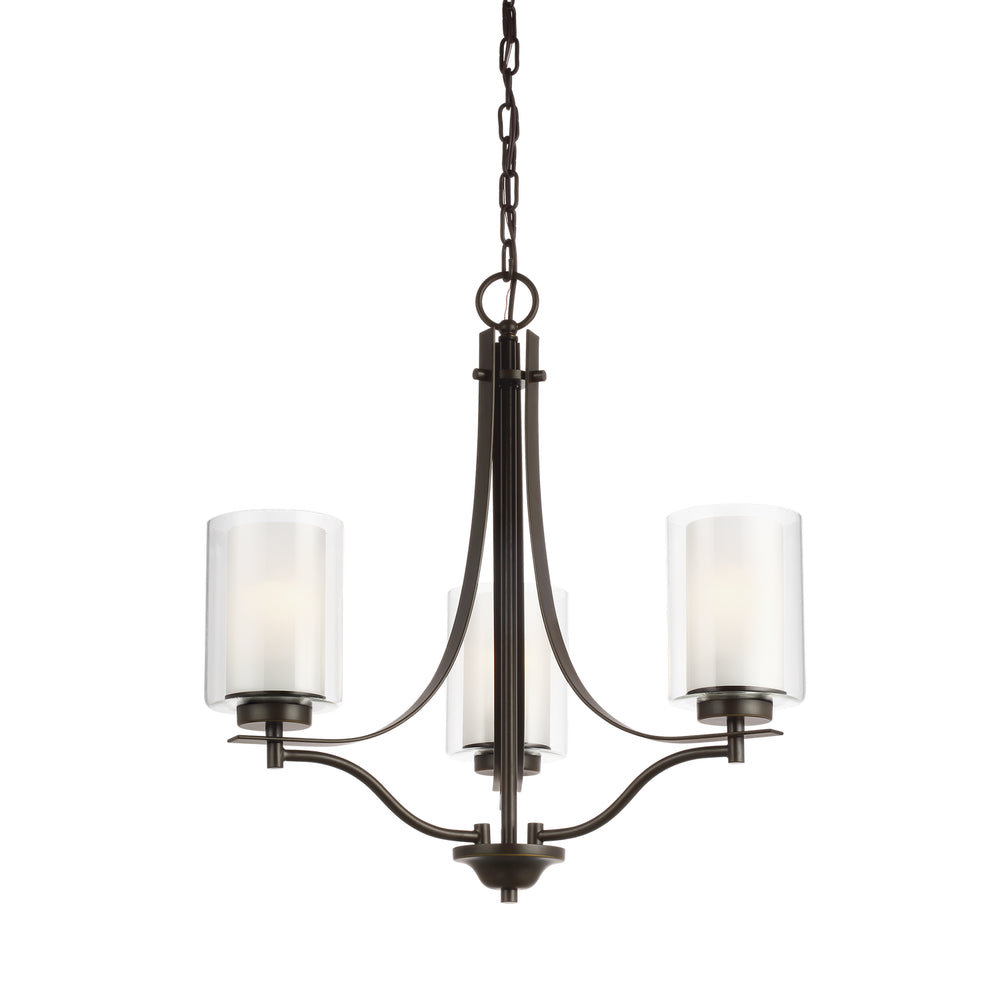Generation Lighting Canada - 3137303EN3-710 - Three Light Chandelier - Elmwood Park - Bronze