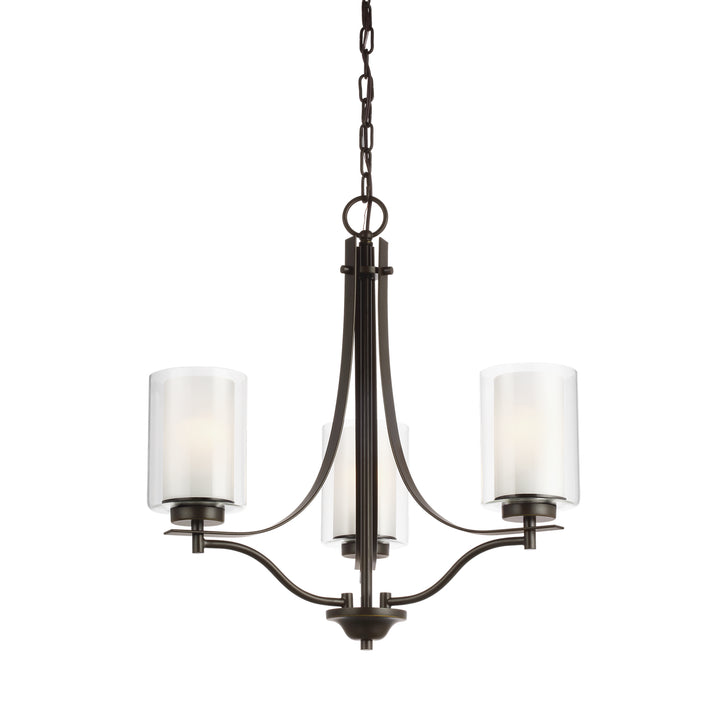 Generation Lighting Canada - 3137303EN3-710 - Three Light Chandelier - Elmwood Park - Bronze