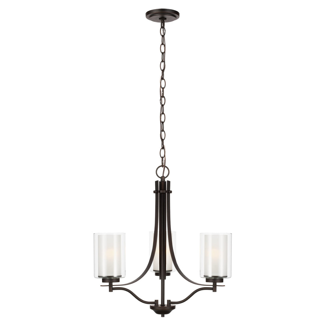 Generation Lighting Canada - 3137303EN3-710 - Three Light Chandelier - Elmwood Park - Bronze