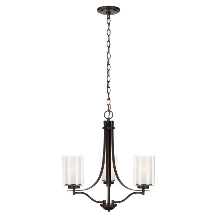 Generation Lighting Canada - 3137303EN3-710 - Three Light Chandelier - Elmwood Park - Bronze