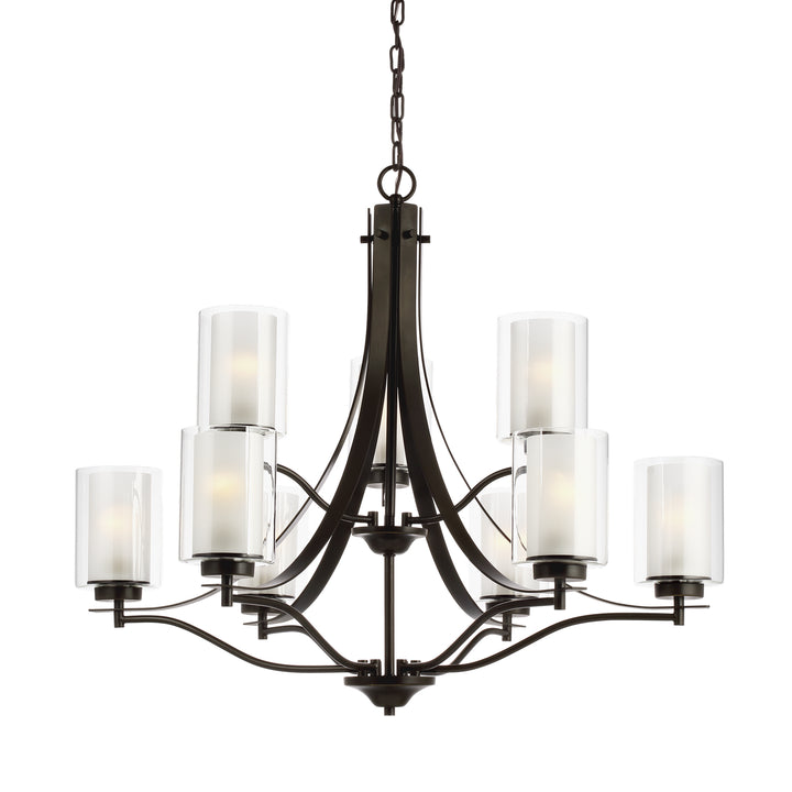 Generation Lighting Canada - 3137309-710 - Nine Light Chandelier - Elmwood Park - Bronze