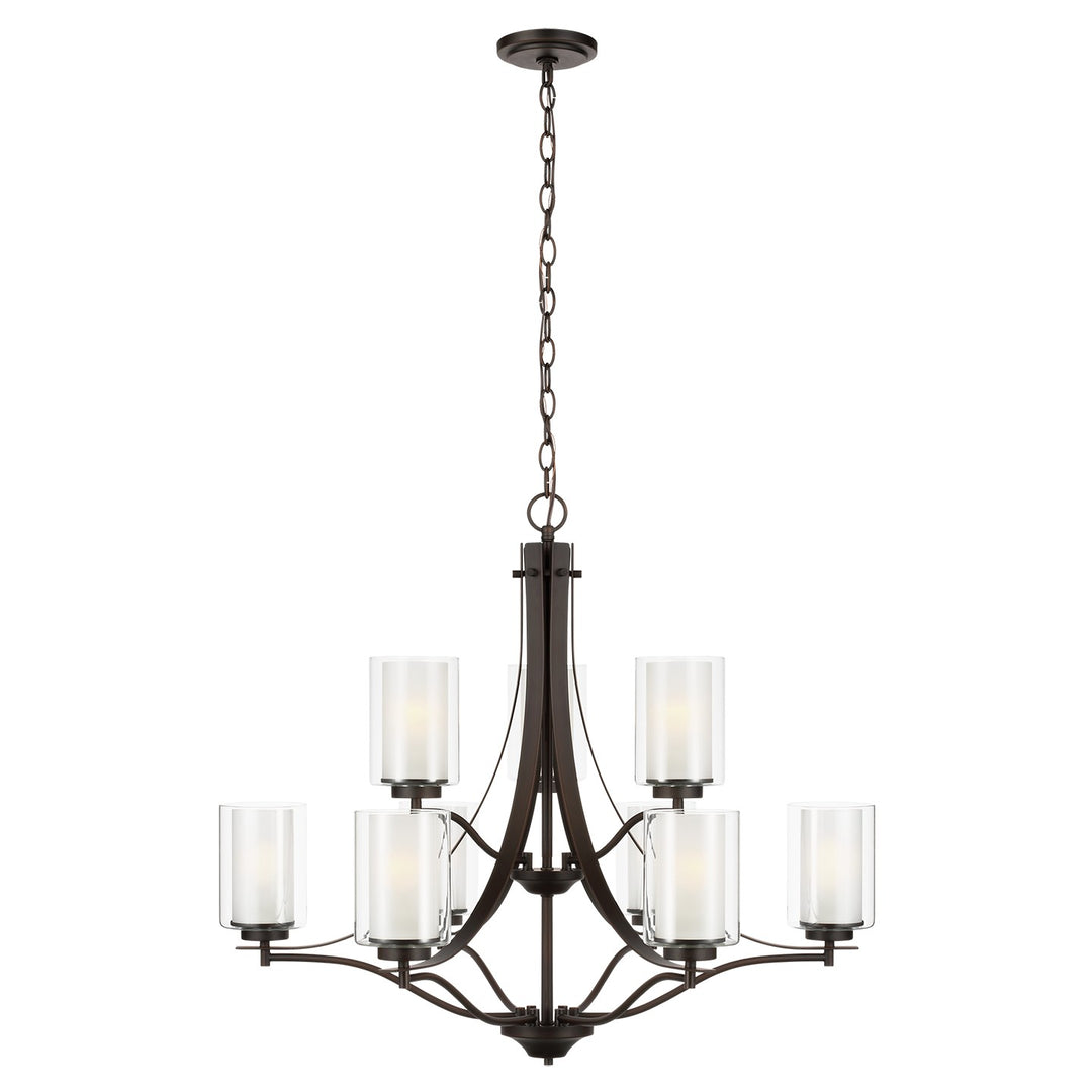 Generation Lighting Canada - 3137309-710 - Nine Light Chandelier - Elmwood Park - Bronze