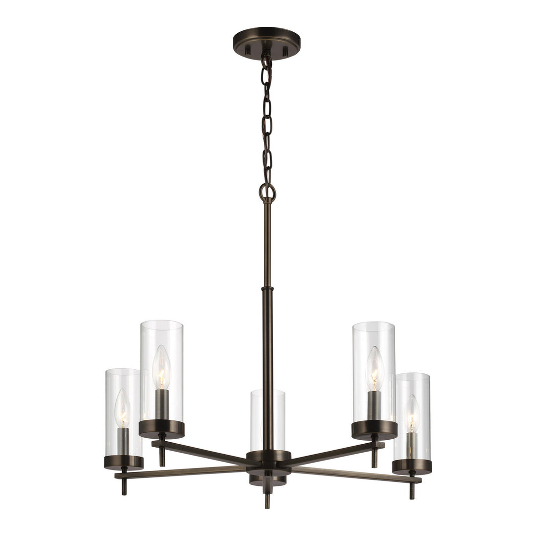 Zire Five Light Chandelier in Brushed Oil Rubbed Bronze - available from The Lighting Shoppe, trusted by Canadian homeowners