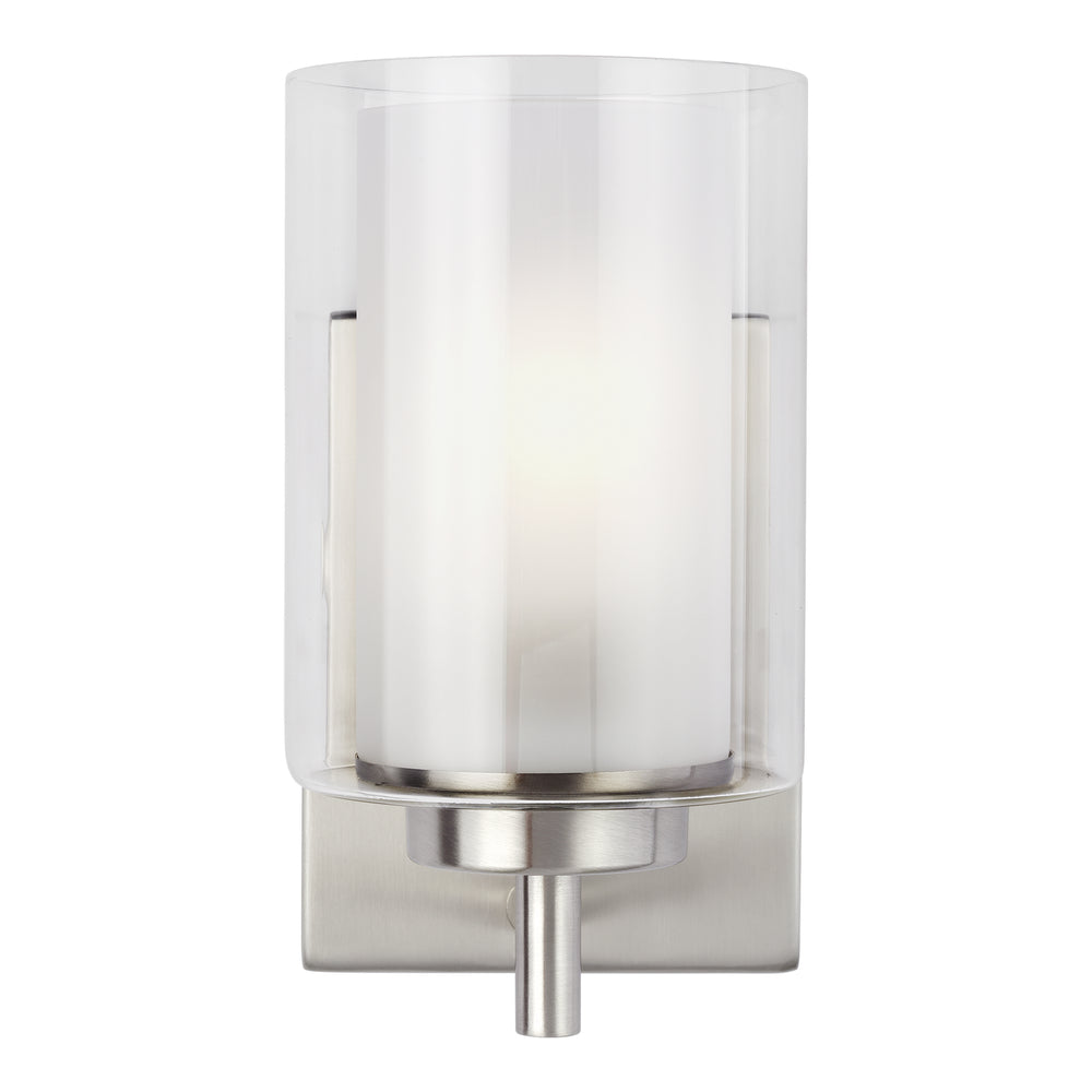 Generation Lighting Canada - 4137301EN3-962 - One Light Wall / Bath Sconce - Elmwood Park - Brushed Nickel