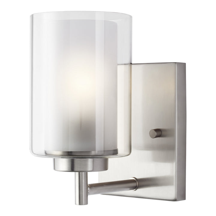 Generation Lighting Canada - 4137301EN3-962 - One Light Wall / Bath Sconce - Elmwood Park - Brushed Nickel