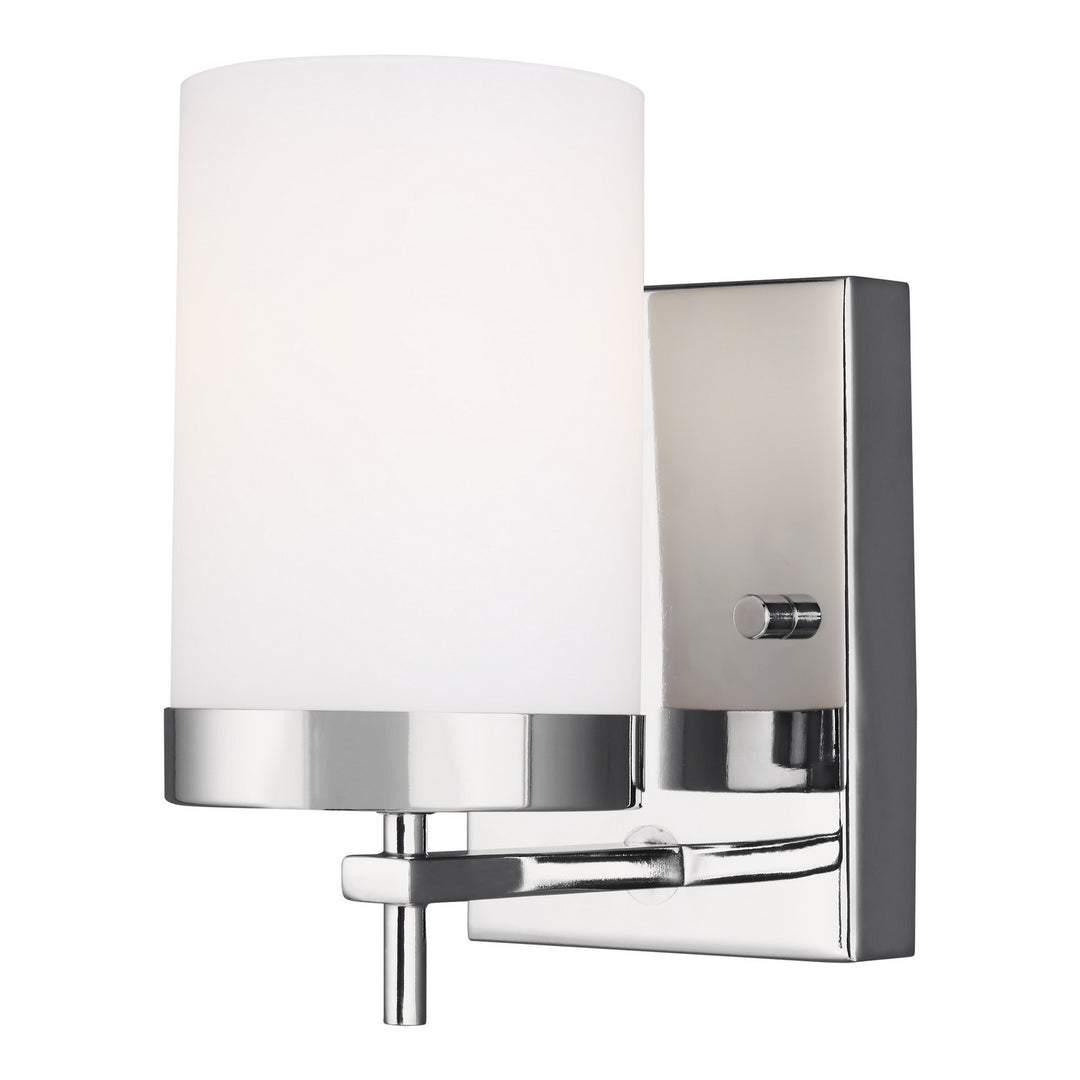 Zire One Light Wall / Bath Sconce in Chrome - available from The Lighting Shoppe, trusted by Canadian homeowners