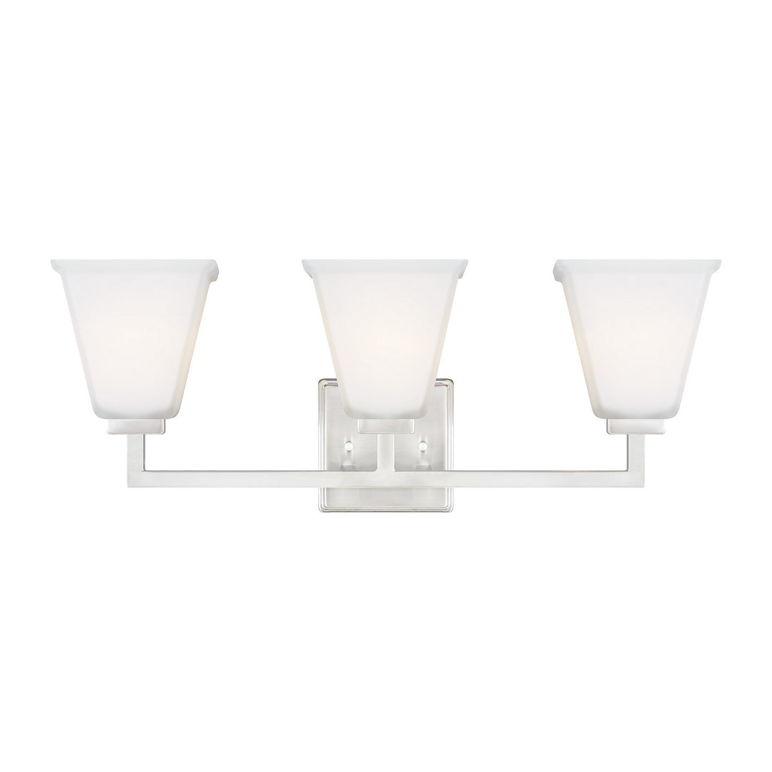 Ellis Harper Three Light Wall / Bath in Brushed Nickel - available from The Lighting Shoppe, trusted by Canadian homeowners