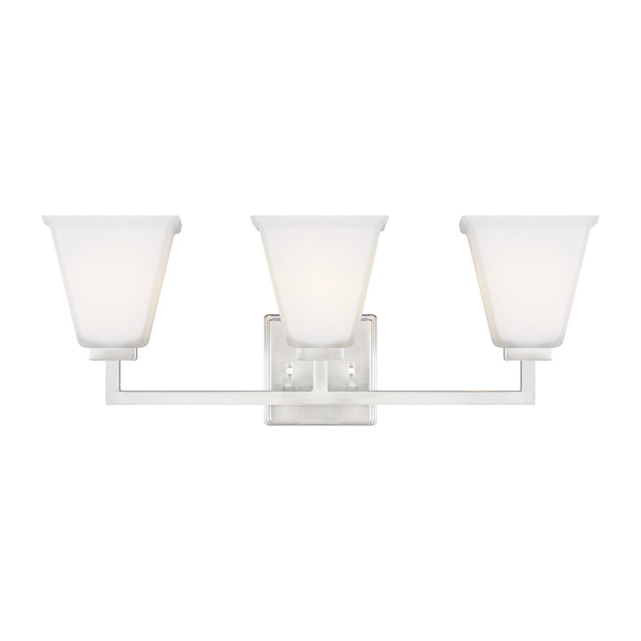 Ellis Harper Three Light Wall / Bath in Brushed Nickel - available from The Lighting Shoppe, trusted by Canadian homeowners