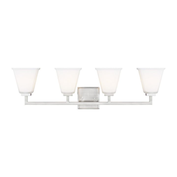Generation Lighting Canada - 4413704-962 - Four Light Wall / Bath - Ellis Harper - Brushed Nickel