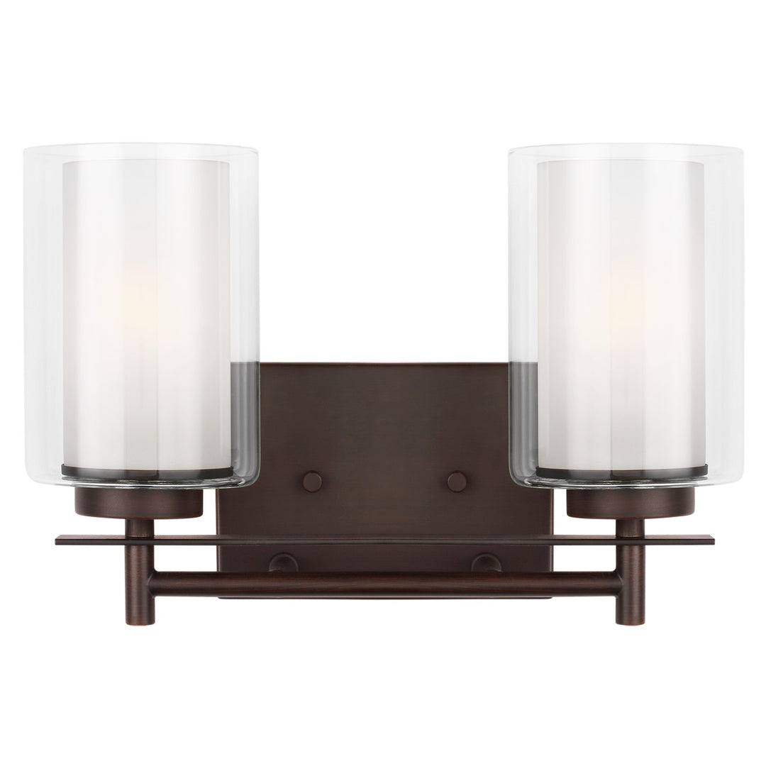 Generation Lighting Canada - 4437302-710 - Two Light Wall / Bath - Elmwood Park - Bronze