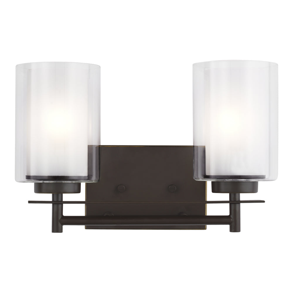 Generation Lighting Canada - 4437302EN3-710 - Two Light Wall / Bath - Elmwood Park - Bronze