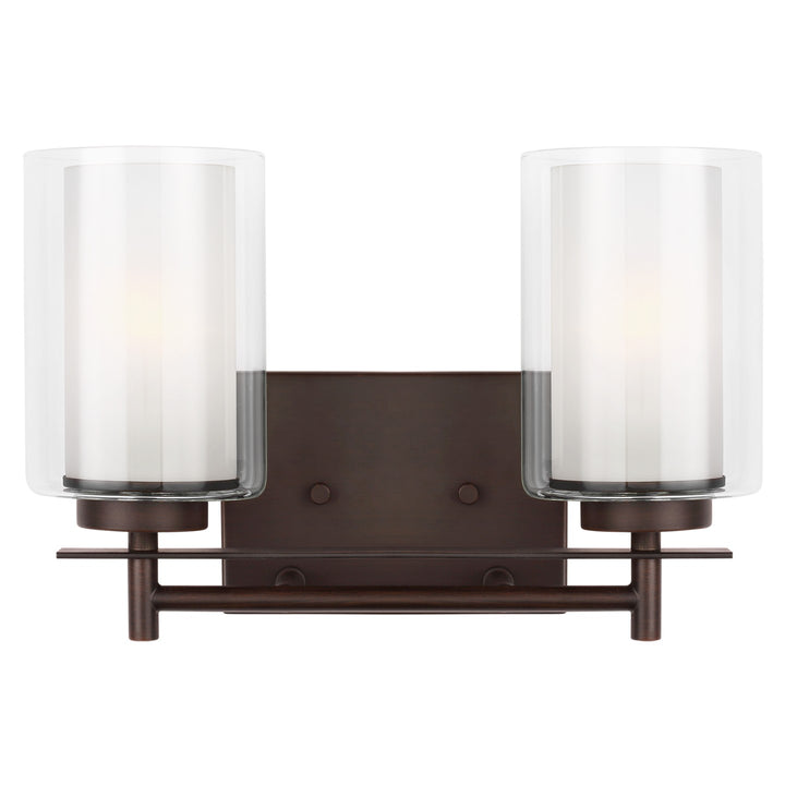 Generation Lighting Canada - 4437302EN3-710 - Two Light Wall / Bath - Elmwood Park - Bronze