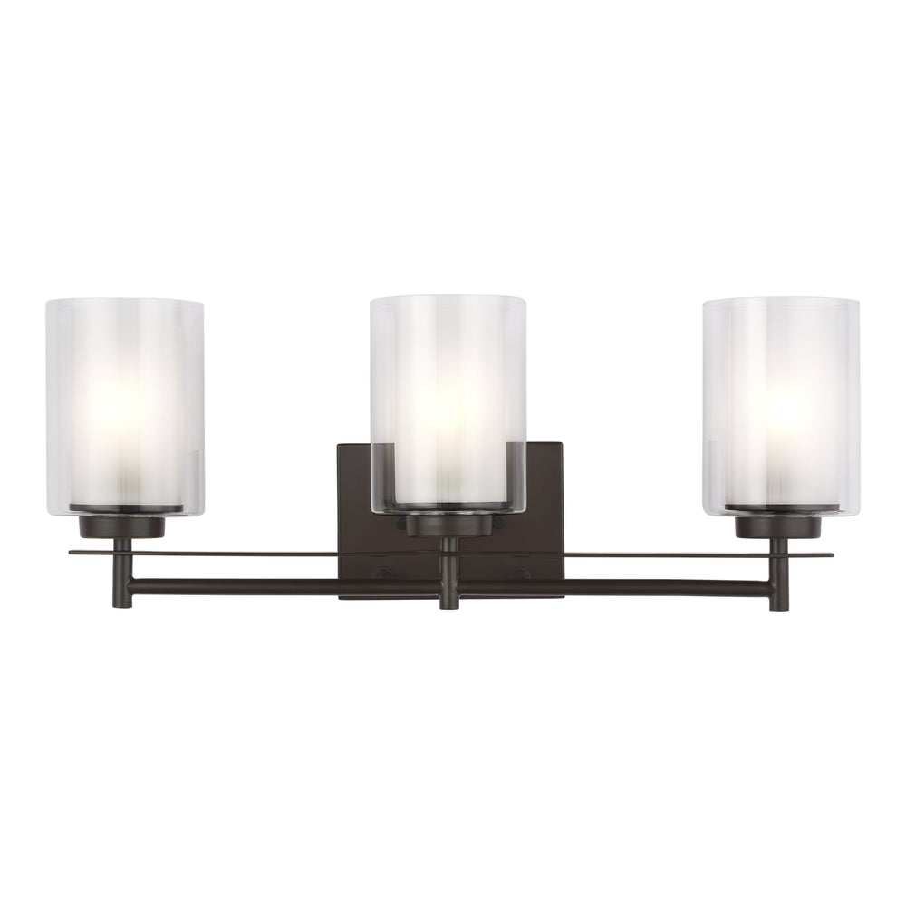 Generation Lighting Canada - 4437303-710 - Three Light Wall / Bath - Elmwood Park - Bronze