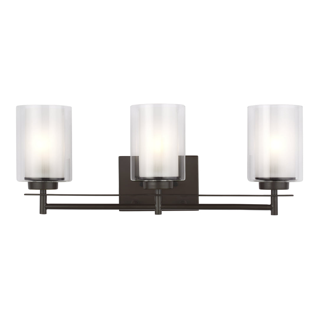Generation Lighting Canada - 4437303-710 - Three Light Wall / Bath - Elmwood Park - Bronze