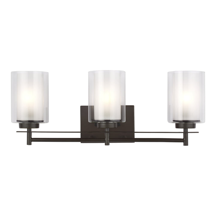 Generation Lighting Canada - 4437303-710 - Three Light Wall / Bath - Elmwood Park - Bronze