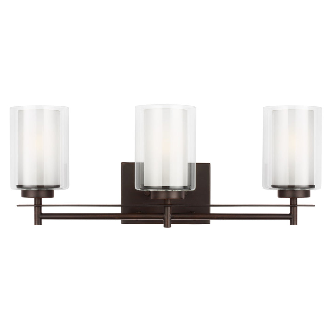 Generation Lighting Canada - 4437303-710 - Three Light Wall / Bath - Elmwood Park - Bronze